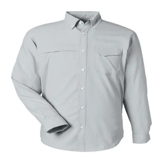 HUK&reg; Men's Tide Point Long Sleeve Shirt Harbor mist {1}