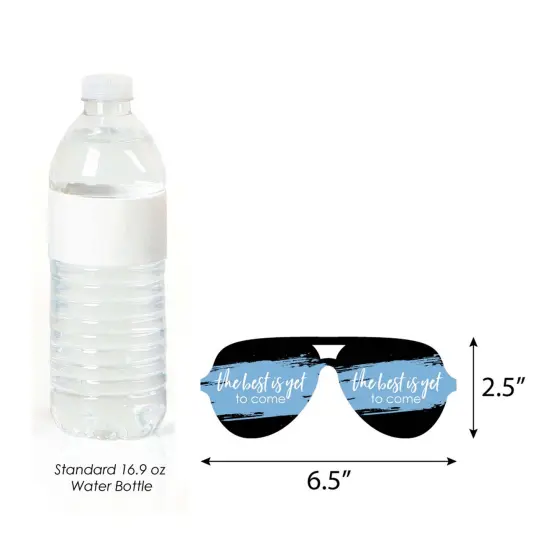 Big Dot of Happiness 2025 Light Blue Graduation Glasses - Paper Card Stock Party Photo Booth Props Kit - 10 Count {6}