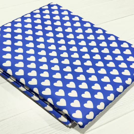 Periwinkle Hearts Lux Bonded Poly/Nylon {1}