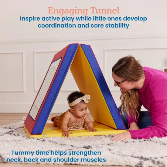 SoftZone Folding Floor Mirror, Sensory Toy Assorted {4}