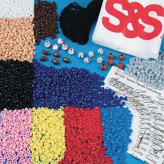 Beaded Sports Figures Craft Kit (Bag of 45) {3}