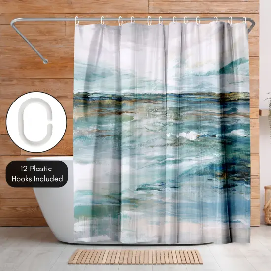 Americanflat 71" x 74" Shower Curtain, Midnight Clear II by PI Creative Art {5}