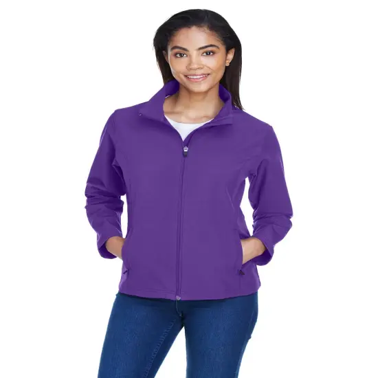 Team 365&reg; Ladies Leader Soft Shell Jacket SPORT PURPLE {1}
