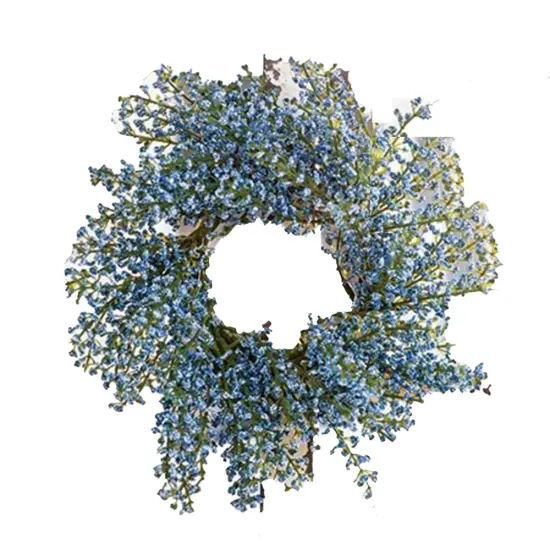 Bursting Astilbe Candle Ring Sky Blue 3.5" {1}