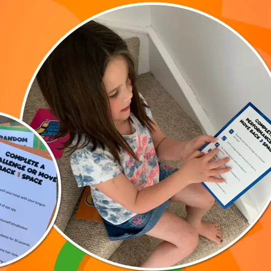 Giant Board Game | Fun Family Game with Jumbo Dice {6}