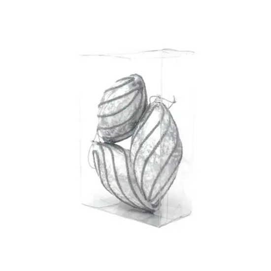 11cm Olive With Silver Slant Lines 3pcs {5}