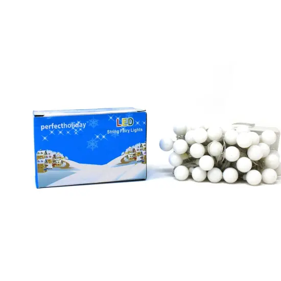 Perfect Holiday 50 LED String Light Bulb With Connector White {4}
