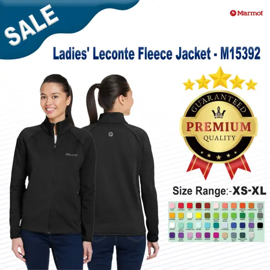 Marmot&reg; Ladies' Leconte Fleece Jacket Black {2}