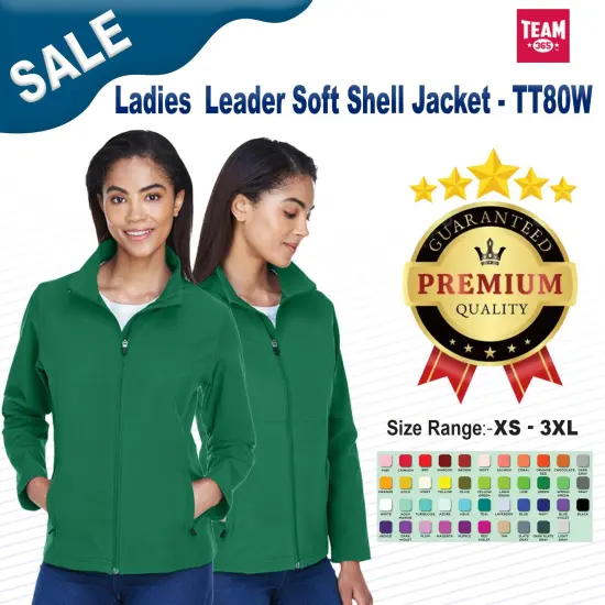 Team 365&reg; Ladies Leader Soft Shell Jacket SPORT PURPLE {2}