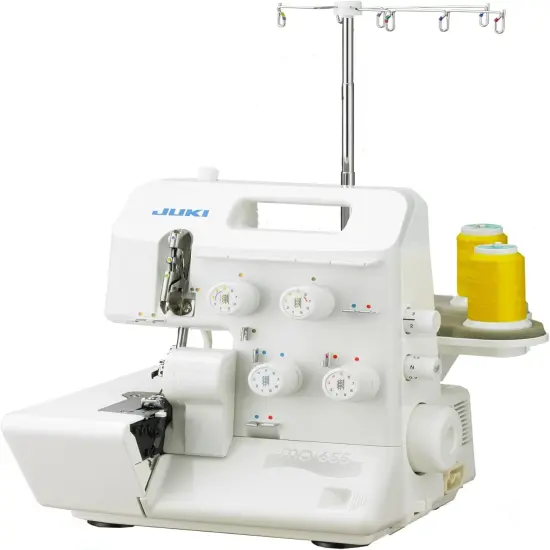 JUKI MO-655 2/3/4/5 Thread Serger Sewing Machine with Pearl Finish {2}