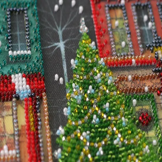 Bead embroidery kit - Holiday town {6}