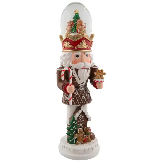 Northlight LED Lighted Gingerbread Nutcracker Musical Christmas Snow Globe - 17.5" Multi {5}