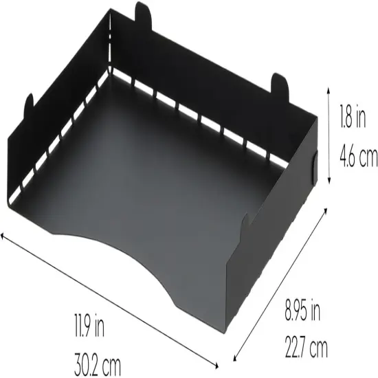 IRIS USA Metal Stackable Letter Tray Paper Organizer, Black - 4Pack {2}