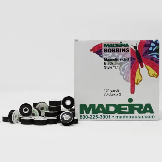 Madeira Magnetic Bobbin L Black {2}
