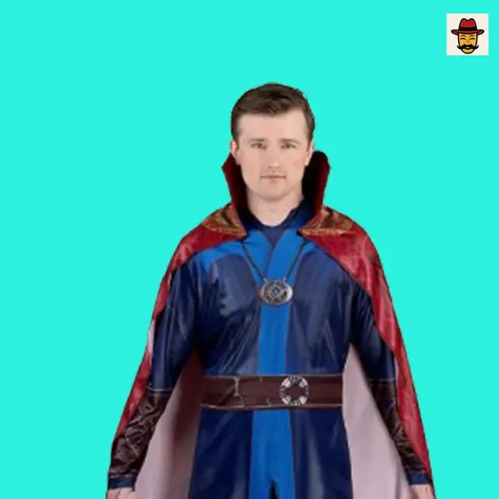 Marvel Doctor Strange Costume Tunic Pants Detachable Padded Cape {3}