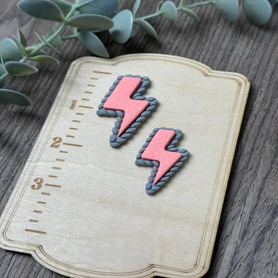 Lightning Bolt | Faux Turquoise | Country Western Clay Cutters {7}