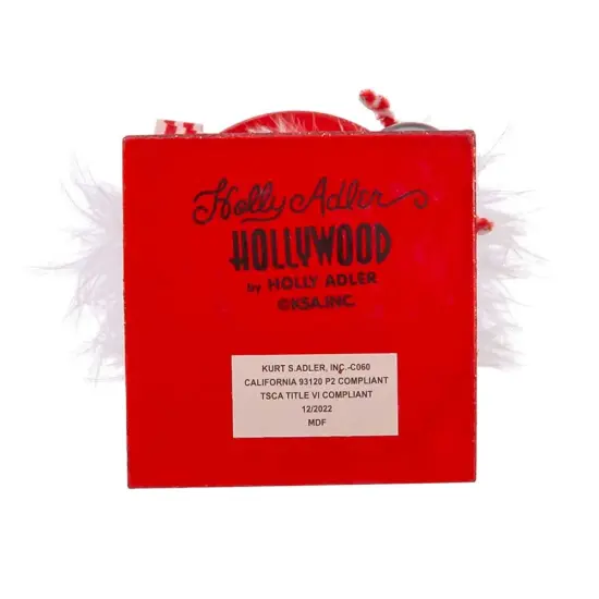 Kurt Adler 10-Inch Hollywood Black Nutcracker with Santa Hat {6}