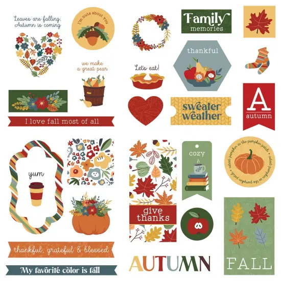 Autumn Greetings Ephemera Cardstock Die-Cuts {2}