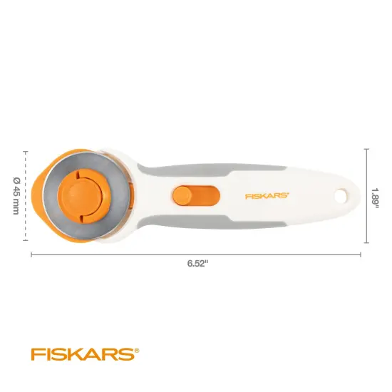 Fiskars Easy Change Stick Rotary Cutter 45mm-Orange / White {3}