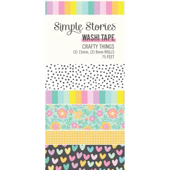 Crafty Things Washi Tape-5/Pkg {1}