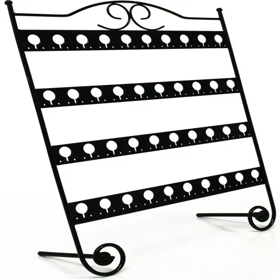 Mango Steam Tabletop Earring & Jewelry Organizer with Classic Display Stand for Earrings Black {4}