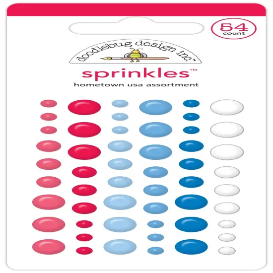 Doodlebug Sprinkles Adhesive Enamel Shapes-Hometown USA {1}