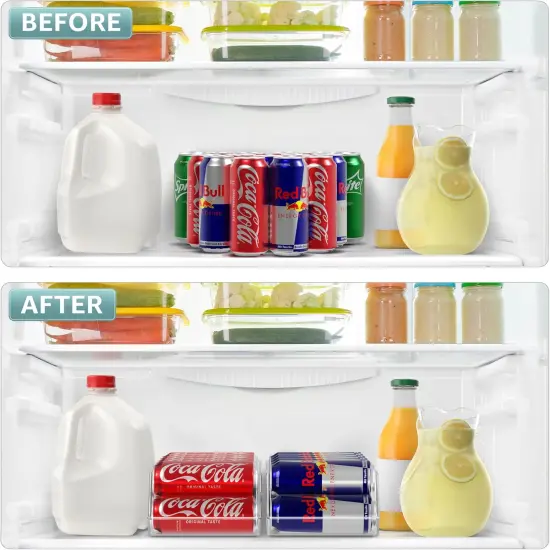 Sorbus Skinny Soda Can Organizer 2 Pack - Slim Can Holder and Drink Dispenser {5}