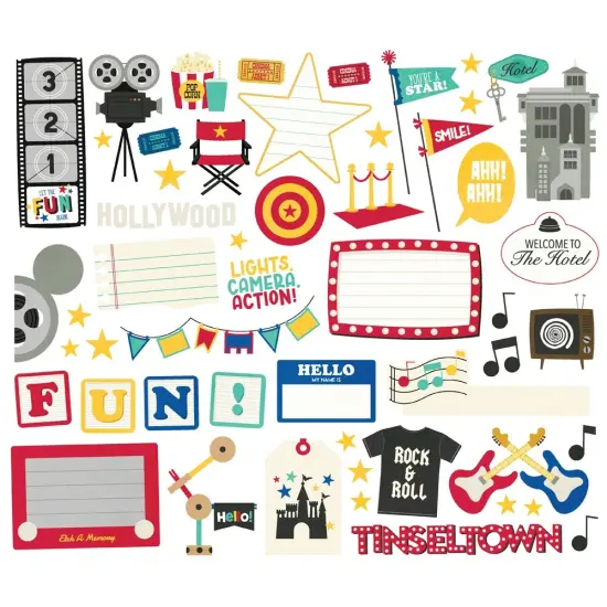 Say Cheese Tinseltown Bits & Pieces 53/Pkg-53/Pkg {2}