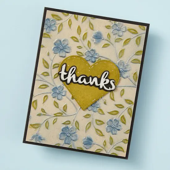 Spellbinders 3D Embossing Folder From The Garden Collection-Flowers & Foliage {6}