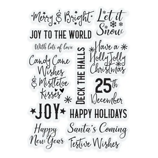 Tonic Studios Stamp Set-A Candy Cane Christmas Sentiment {5}