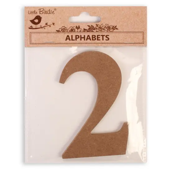 Little Birdie MDF Number 4" 1/Pkg-2 {1}
