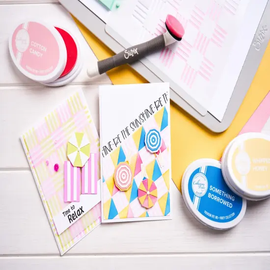 Sizzix Clear Stamps Set By Catherine Pooler 16/Pkg-Beach Blankets & Brellas {5}