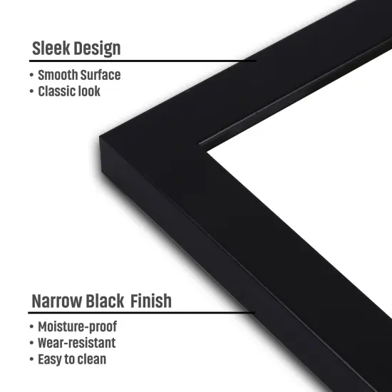 Little Birdie Frame With Canvas Panel 12"X12" 1/Pkg-Narrow Black {5}