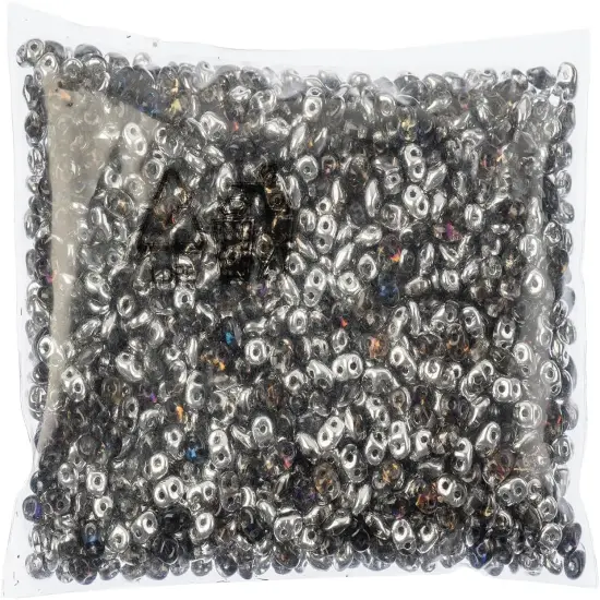 Matubo 2-Hole Czech Glass Crystal Finishes Superduo Beads, 100g Heliotrope {2}