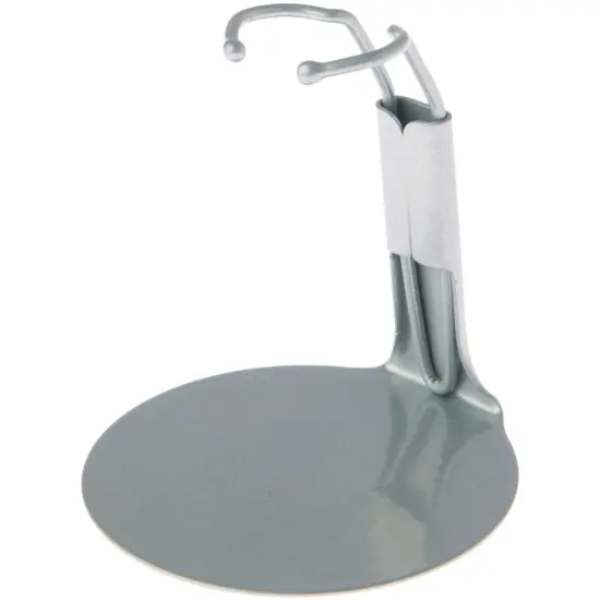 Plymor DSP-20S Silver Adjustable Action Figure Stand, fits 3.75 and 4 inch Action Figures, Waist is 0.75" - 1" wide, 2.5" -3" around {1}