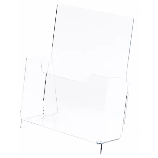 Plymor Clear Acrylic Oversized Magazine / Catalog Literature Holder (Countertop) {2}