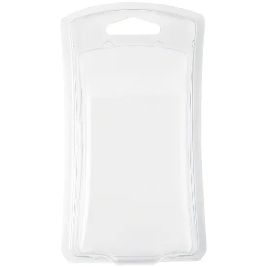 Collecting Warehouse Clear Plastic Clamshell Package / Storage Container, Curved Front, 5.06" H x 2.56" - 2.81" W x 1.18" D {1}