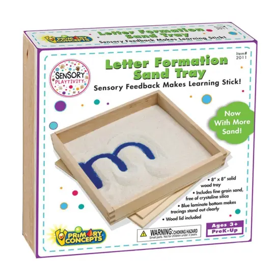 Primary Concepts Letter Formation Sand Tray Beige {5}