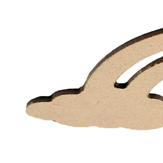 Little Birdie MDF Rainbow Cloud-7 Pieces {6}