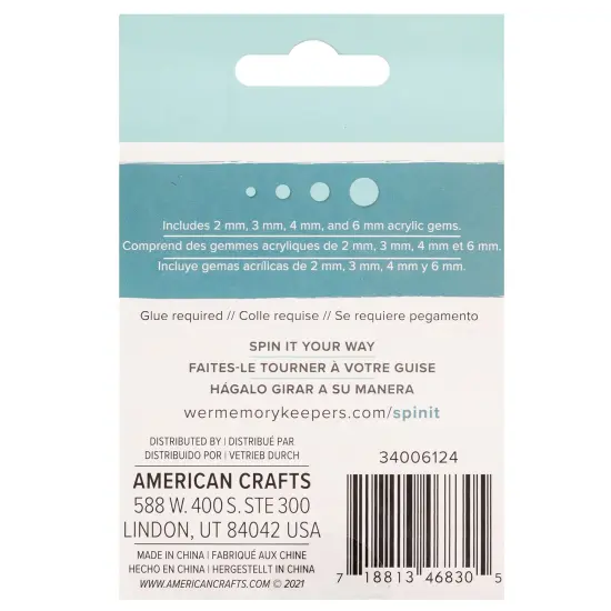 We R Spin It Specialty Rhinestones 2oz-Holographic Clear {4}