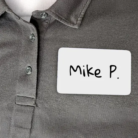 Avery Adhesive Name Badges, 2-1/3 x 3-3/8 Inches, White, Pack of 400 {3}