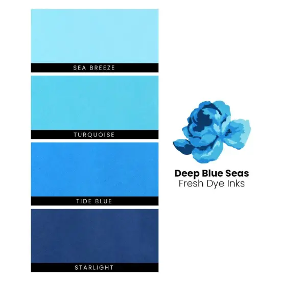 Deep Blue Seas Fresh Dye Ink {4}