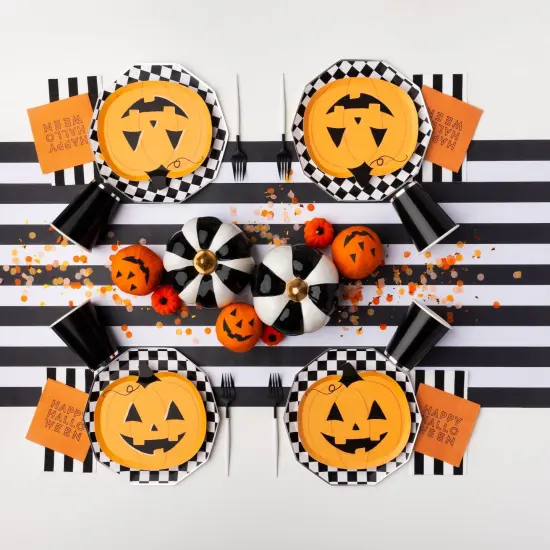 HAPPY HALLOWEEN ORANGE COCKTAIL NAPKINS {3}