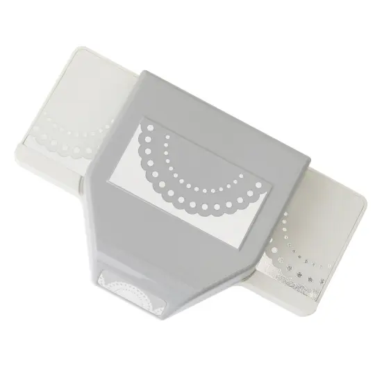 Large Edge Punch-Dotted Scallop, 1.25"X2.5" {2}