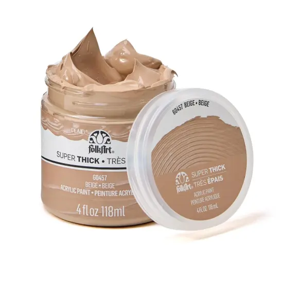 FolkArt Super Thick Acrylic Paint Beige 4 oz {3}