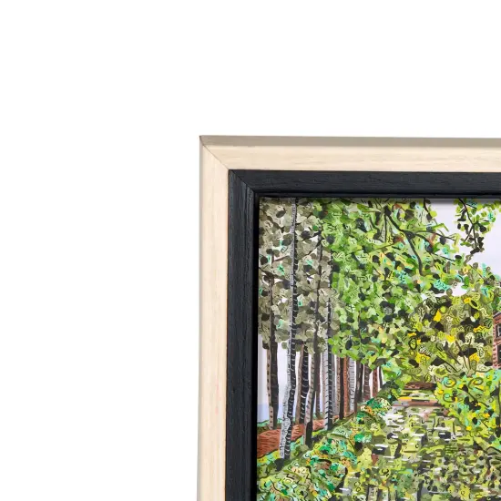 Creative Mark Illusions Floater Frame For 3/4" Deep Canvases - Natural - Set of 6 - For Galleries & Home Decor - Wood Float Frame for Canvas Paintings- Complete Hanging Hardware {5}