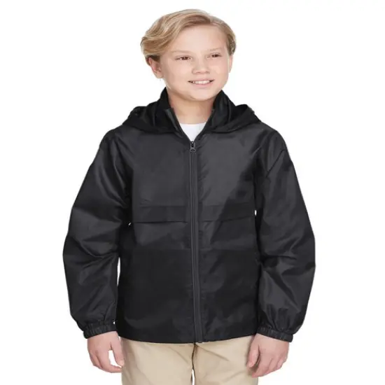 Team 365&reg; Youth Zone Protect Lightweight Jacket BLACK {3}