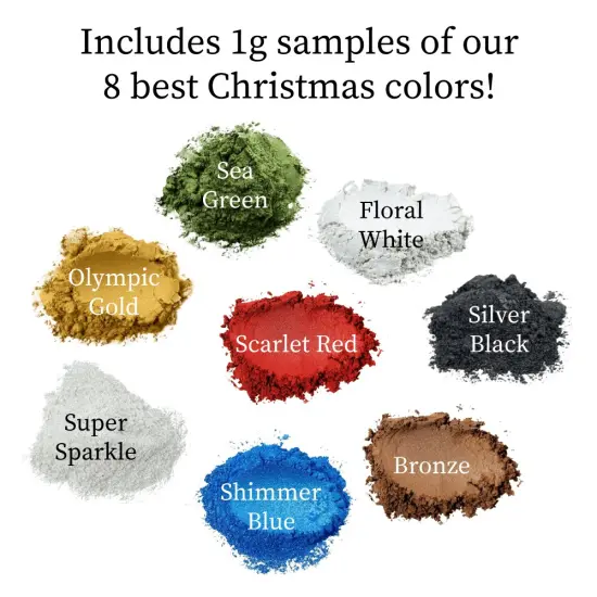 * Christmas Mica Sample Pack - 8 Holiday Colors {2}