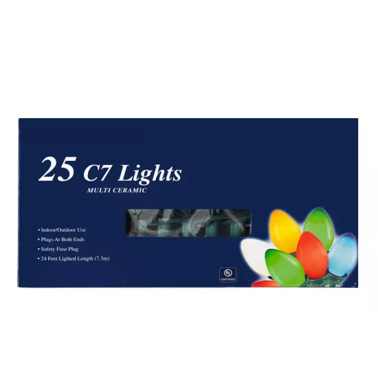 Kitcheniva Christmas Ceramic String Light Indoor/Outdoor 25 FT {2}