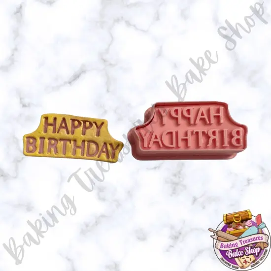 Happy Birthday Cookie Cutter and Embosser {3}